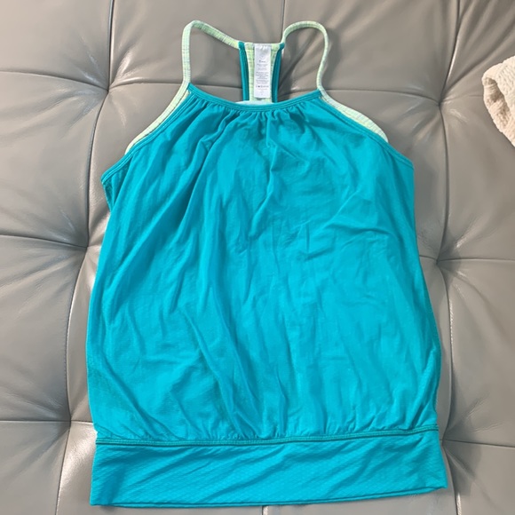 Ivivva Double Dutch Tank Girls Racerback Shelf Bra Logo - Picture 2 of 8